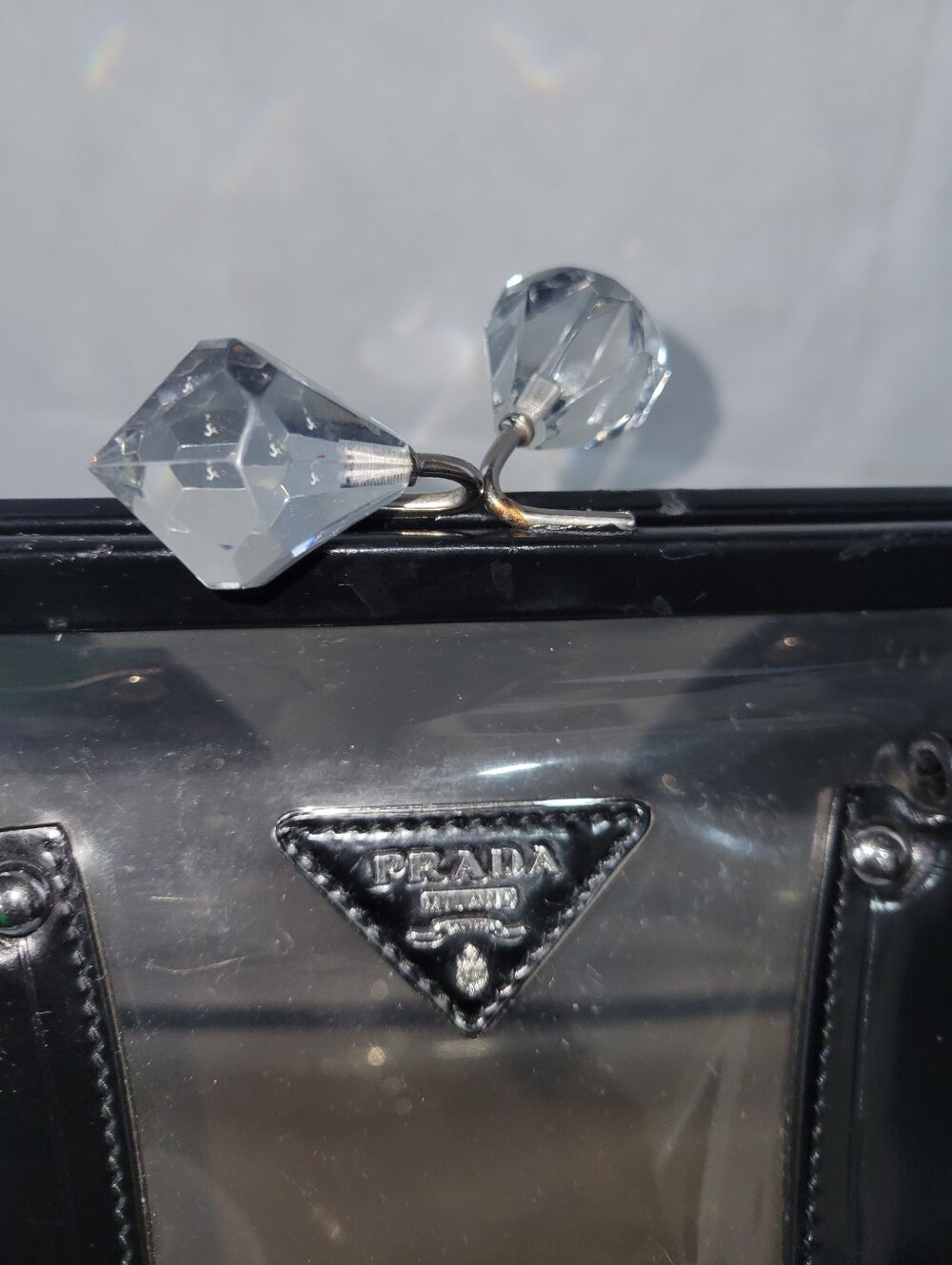 PRADA CLEAR Kisslock Runway Bag - Picture 3 of 10